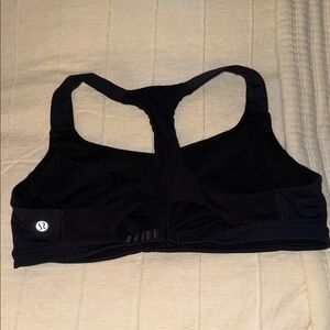 lululemon athletica Black Racerback Support Sports Bra